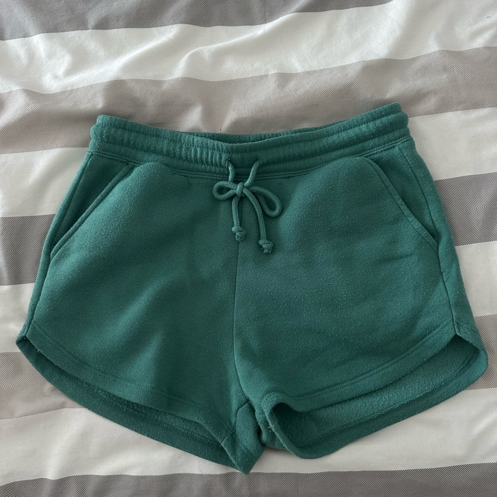 Green Women's Fleece Shorts